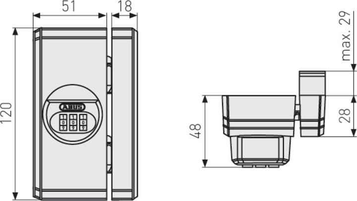 Produktbild Abus FTS106 W EK