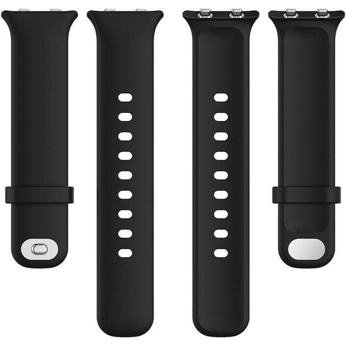 Strap-it Silikonarmband (Silikon), Uhrenarmband, Schwarz