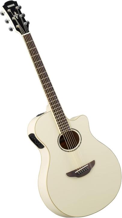 Actual product image Yamaha APX-600 Electro-Acoustic Guitar Vintage White (Western guitar, Spruce, Tonewood, Tulipwood)