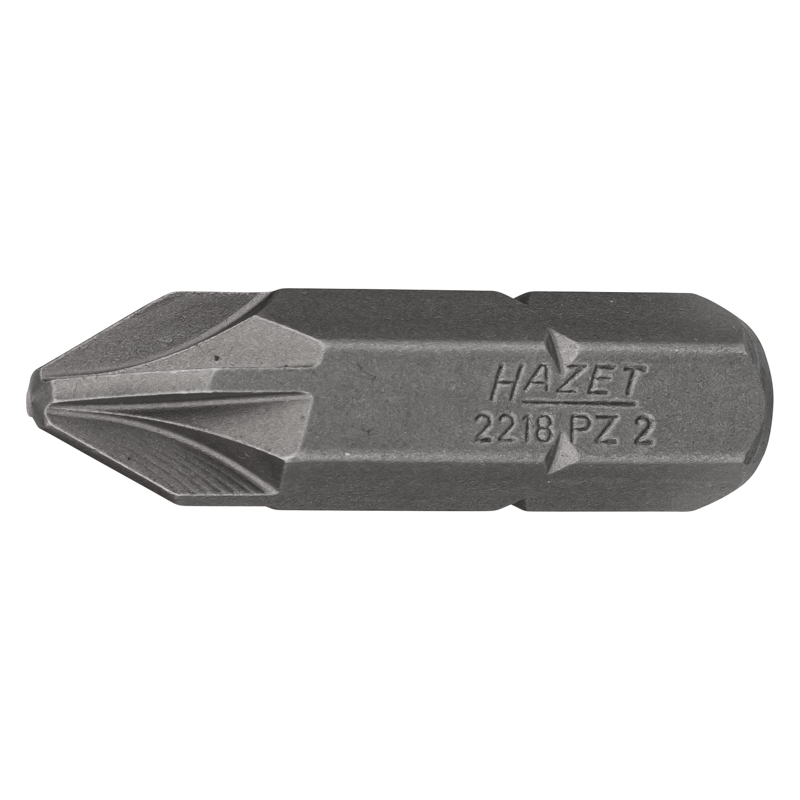 HAZET, Bits, Dwarsliggende bit PZ 2 Speciaal (Kruis Pozidriv PZ)