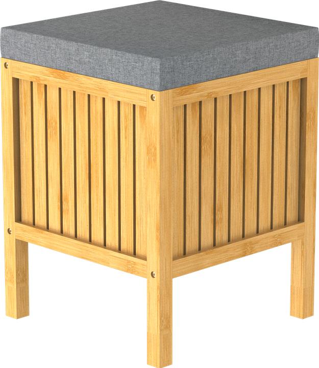 Actual product image Eisl Bambus Wäschekorb mit Sitzkissen