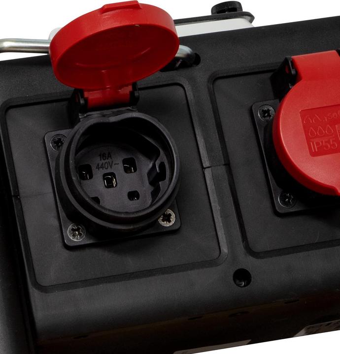 Produktbild Brennenstuhl Kompakter Stromverteiler BSV 3 - FI/16 IP44, 1x CEE-Stecker 16 A/415 V (IP44), Steckdosen 3x CEE (7 x, Typ 13)