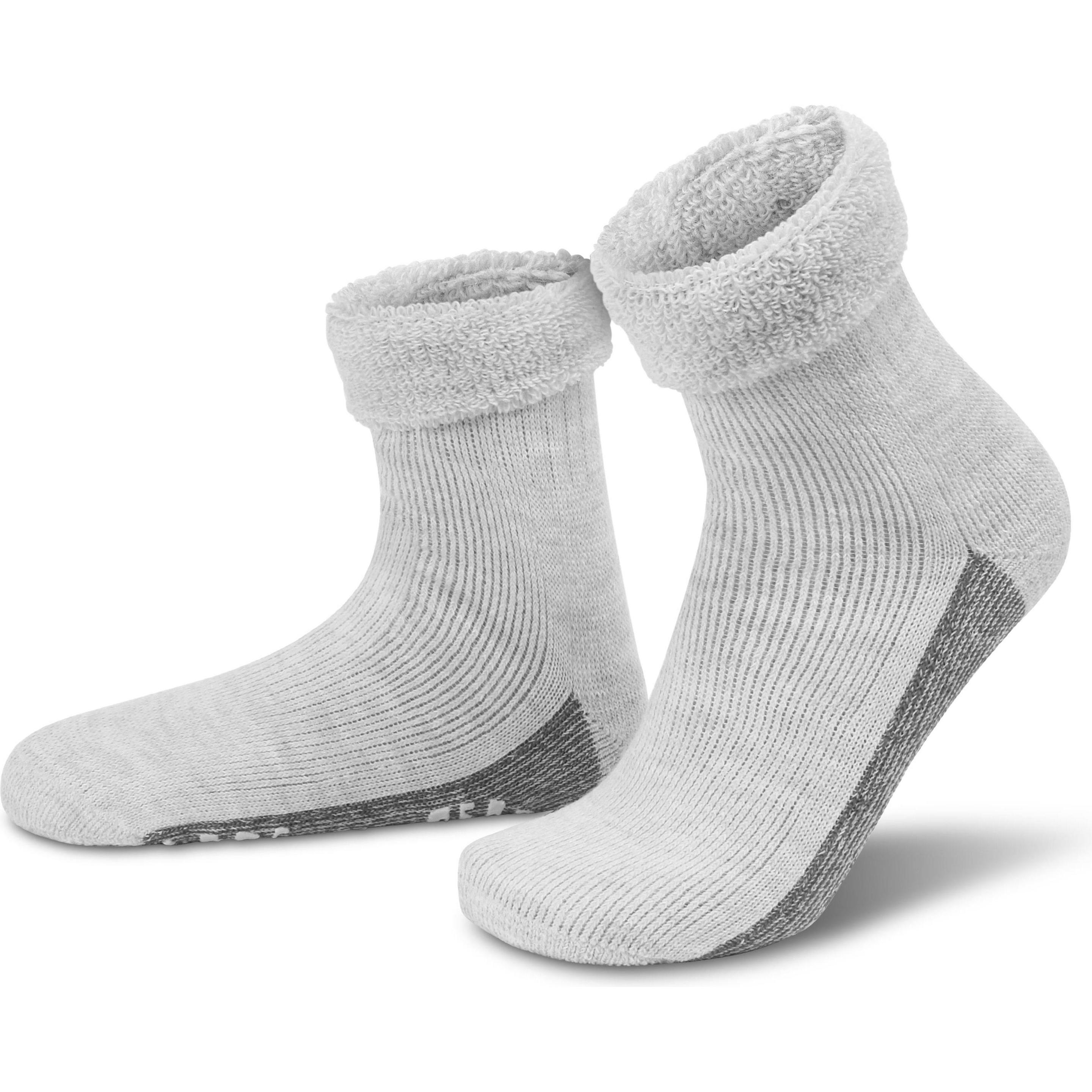 Normani, Herren, Socken, Alpaka-Wollsocken mit ABS-Druck, Grau, (Einzelpack, 43 - 46)