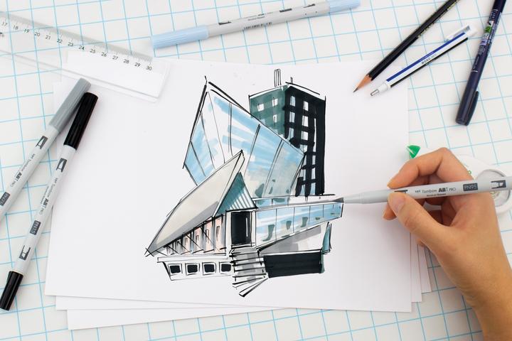 Immagine prodotto Tombow Penna a doppio pennello ABT PRO (Grigio scuro, Grigio, 5 x)