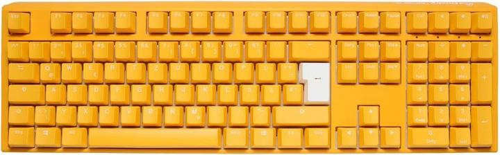 Actual product image Ducky One 3 yellow gaming keyboard, RGB LED - MX blue (DE, Cable)