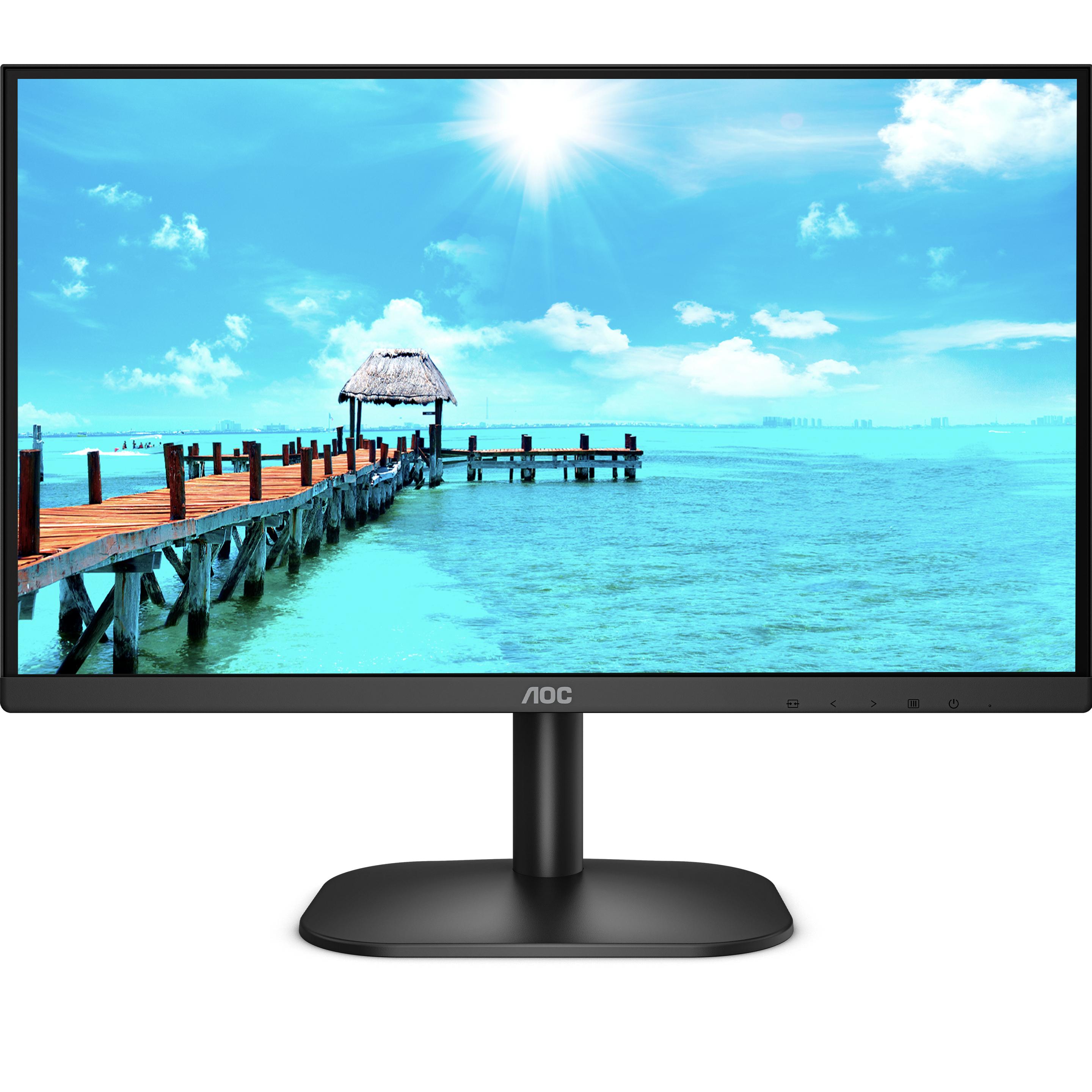 AOC 22B2QAM (1920 x 1080 Pixel, 21.50"), Monitor, Schwarz
