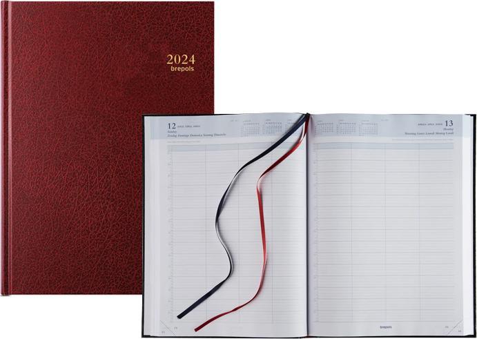 Image du produit Brepols Agenda Bremax 2 noir 1J/2P (A4, 1 jour / 2 pages)