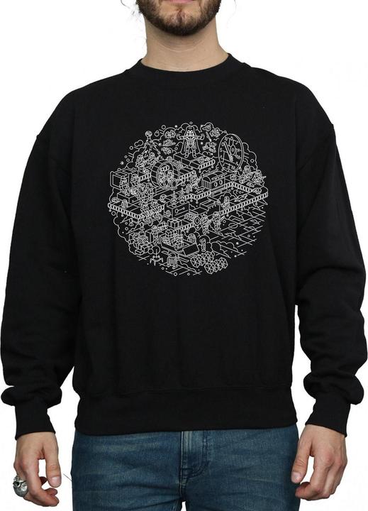 Immagine prodotto Star Wars Christmas Death Star Felpa Uomo (XL)