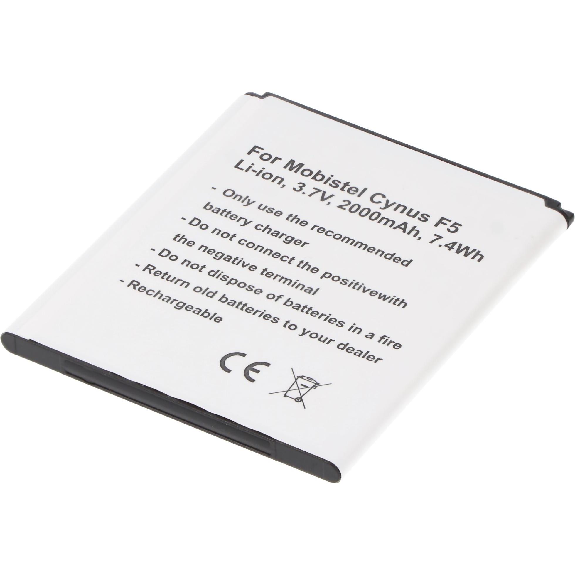 AccuCell Akku für den Mobistel Cynus F5 Akku MT-8201B, MT-8201S, MT-8201W, Smartphone Akku