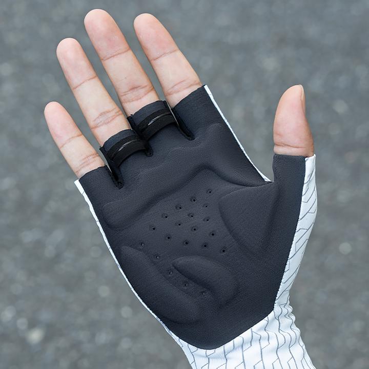 Actual product image Rockbros Road Cycling Gloves Size: L - Black and White (L)