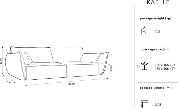 Actual product image Micadoni Kaelle (4-seater)