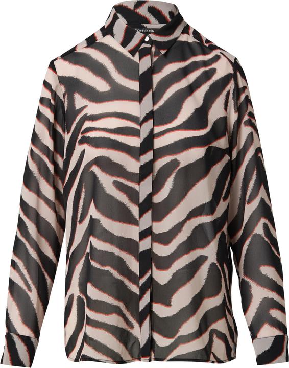 Image du produit Comma Bluse Chiffon-Bluse mit Hemdkragen (44)