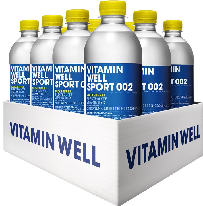 Vitamin Well Sport 002 (Zitrone und Limette, 12 x)