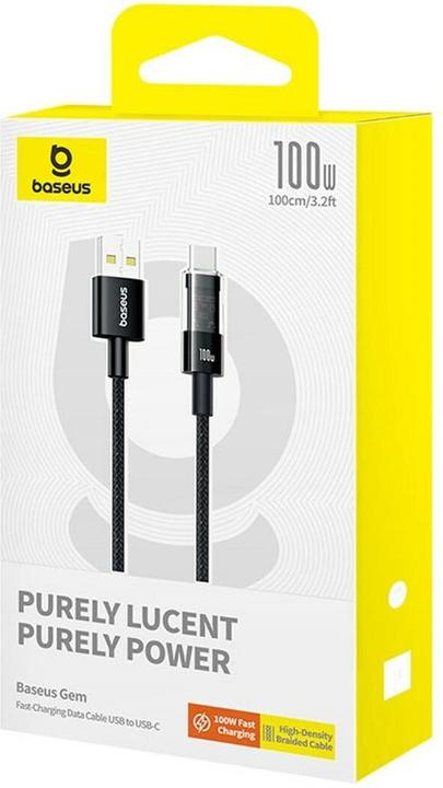 Actual product image Baseus USB A – USB C (1 m, USB 2.0, 100 W)