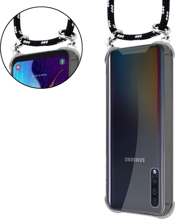 Produktbild Cadorabo TPU Handy Kette SILBER Cover