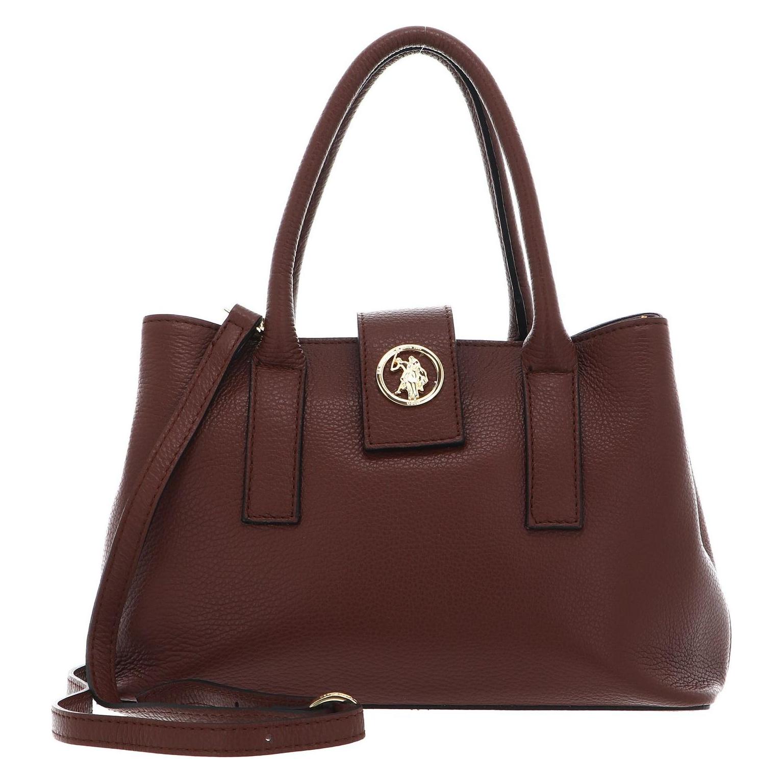 U.S. Polo, Damen, Handtasche, Arlington Double Handle Bag, Braun