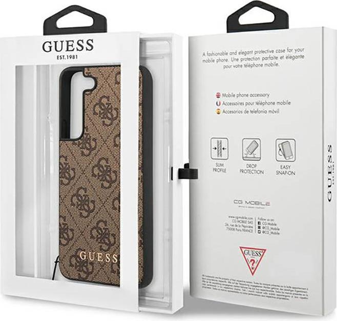 Produktbild Guess 4G Charms Case für Samsung Galaxy S23+ - brown (Samsung Galaxy S23+)