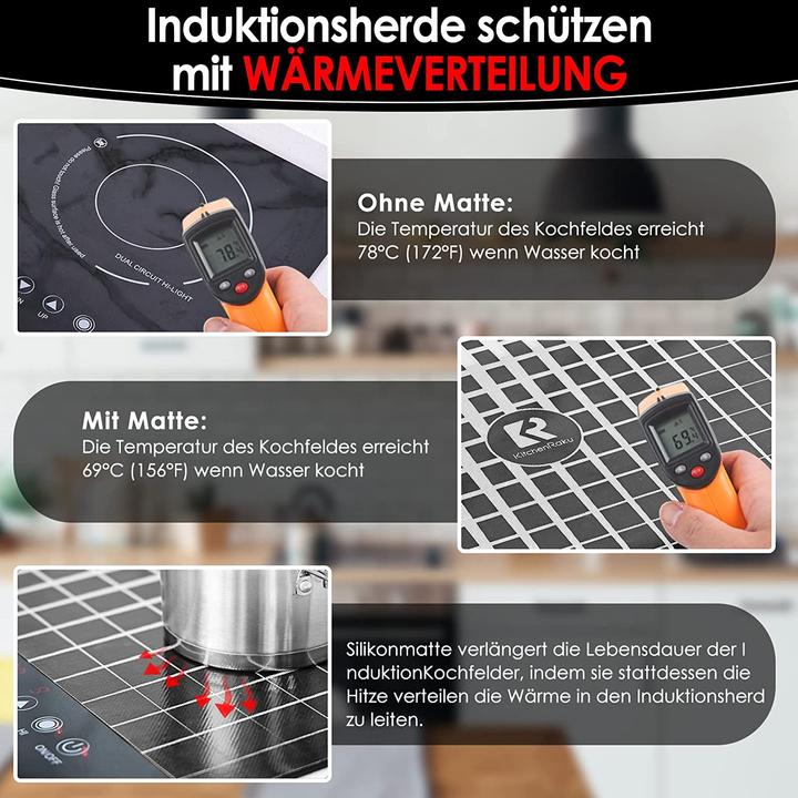 Produktbild KitchenRaku Induktionsschutzmatte 52x78cm