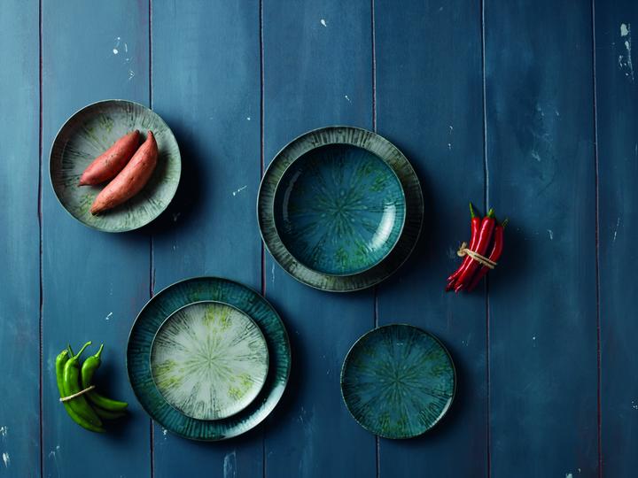 Productafbeelding Arthur Krupp Diner Service Fusion Blauw 12 stuks,Blauw (12 Pcs.)