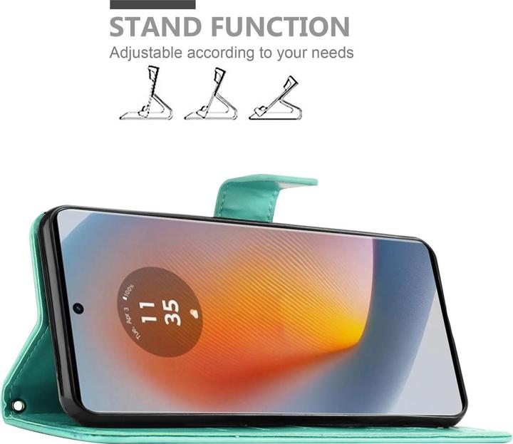 Produktbild Cadorabo Hülle für Motorola Moto Edge 50 Fusion mit Blumen Muster (Motorola Edge 50 Fusion)