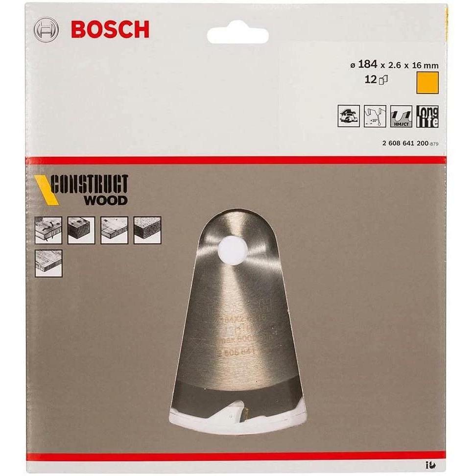 Thumbnail - Bosch Professional Zubehör, Sägeblatt, PRO Construct Wood Kreissägeblatt, 184 x 2,6 x 16 mm