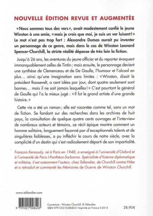 Produktbild Winston Churchill : le pouvoir de l'imagination (Französisch, Kersaudy François, 2015)