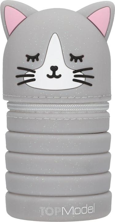 Produktbild Top Model Topmodel - Silicon Pencil Tube BLOOMING KITTY - Grey and Purple