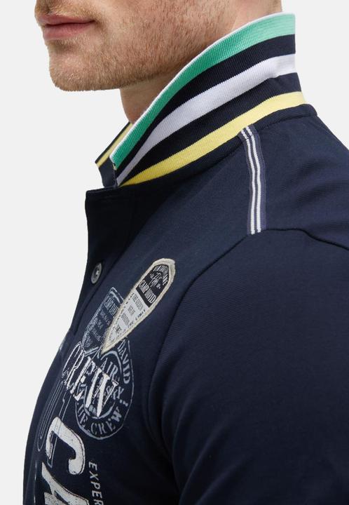 Actual product image Camp David Poloshirt Airplane Tour I Kurzarmshirt mit Polokragen (M)