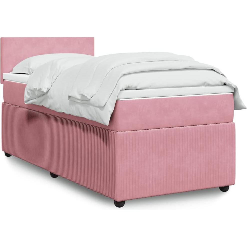 VidaXL, Bett, Bo x springbett mit Matratze 80 x 200 cm Samt (80 x 200 cm)