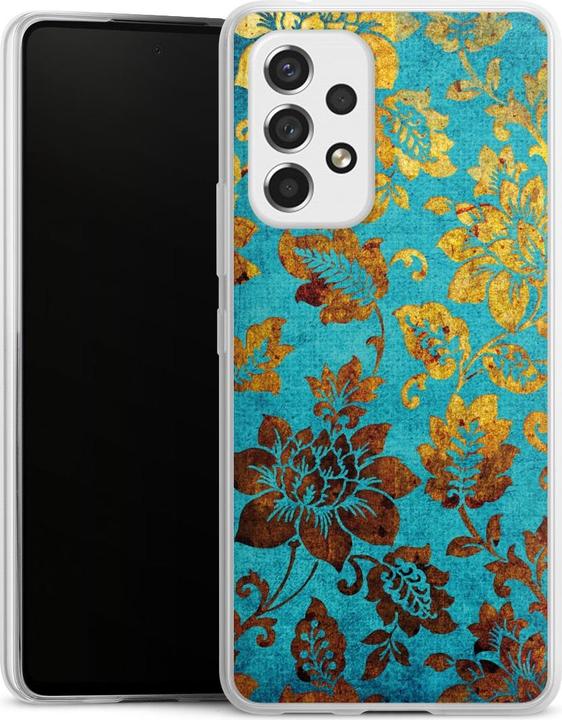 Produktbild DeinDesign Slim Case für Samsung Galaxy A53 5G Silikon Hülle Ultra Dünn Handyhülle Blumen Ornamente Vintage (Samsung Galaxy A53 5G)