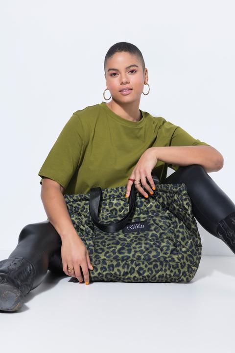 Image du produit Studio Untold Sac cabas, surpiqûres, léopard