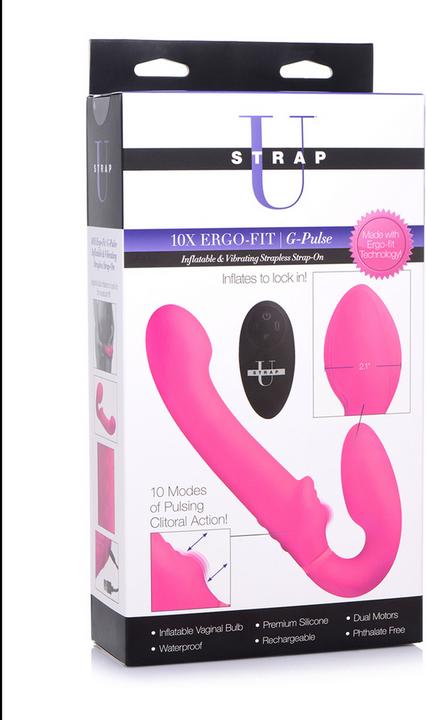 Image du produit XR Brands GPulse Gode vibrant sans manche avec télécommande Rose