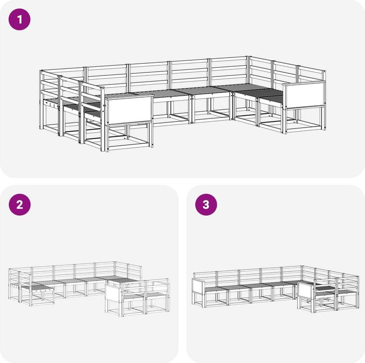 Produktbild vidaXL Outdoor-Sofagarnitur