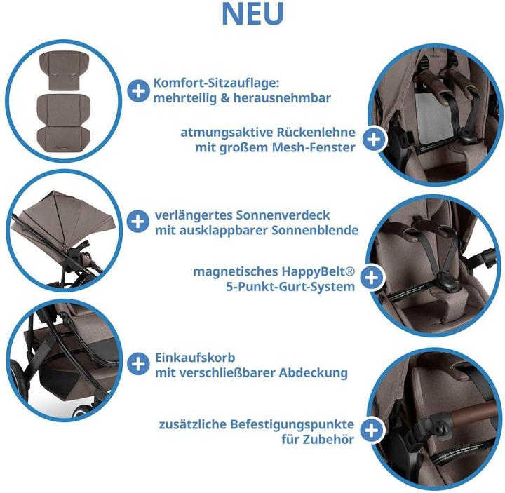 Produktbild ABC Design Kinderwagen 3 in 1 3in1 Kombi-Kinderwagen-Set Salsa 5 Air All (0 Monate - 4 Jahre)