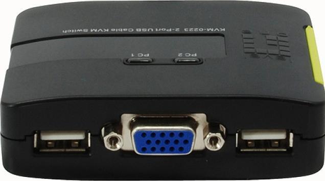 Image du produit LevelOne KVM-0223, commutateur KVM à 2 ports, VGA, audio, USB