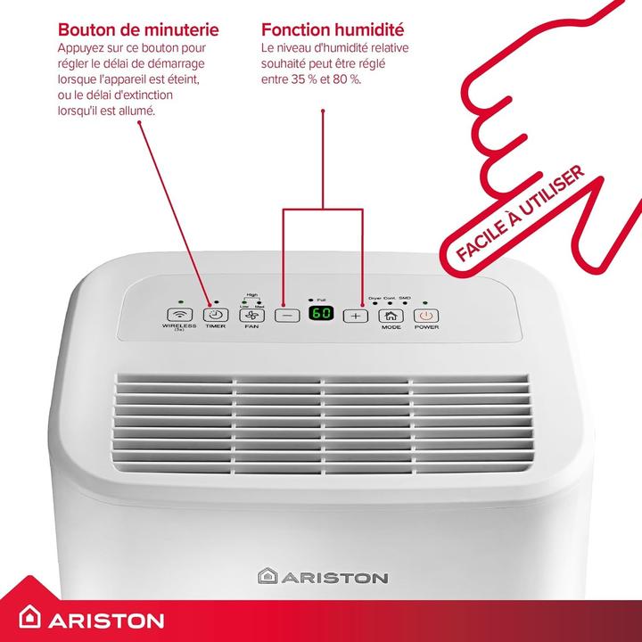 Immagine prodotto Ariston Osuszacz powietrza Deos16S NET (44 m², 16 l/24h)