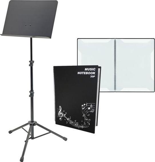 Produktbild K&M 11870 Orchester-Notenpult mit Notenmappe DIN A3