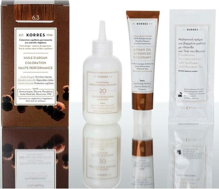 Immagine prodotto Korres Colore per capelli all'olio di argan (63 Biondo Scuro Miele Biondo Scuro)