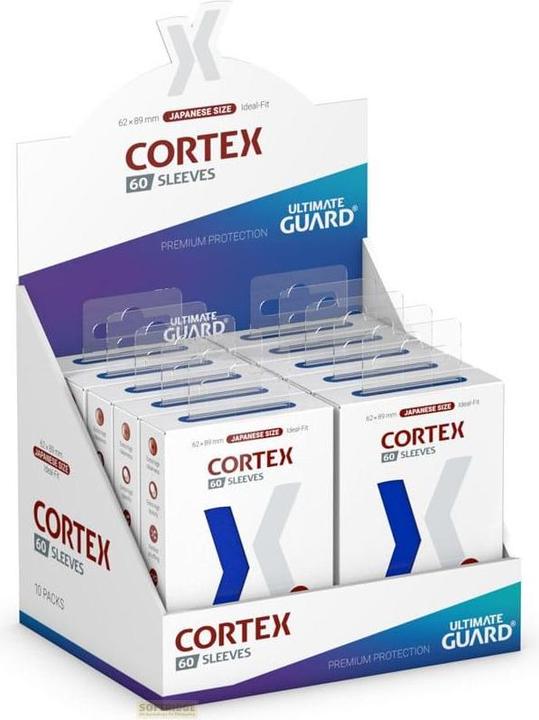 Produktbild Ultimate Guard 60 pochettes Cortex Sleeves format japonais Bleu