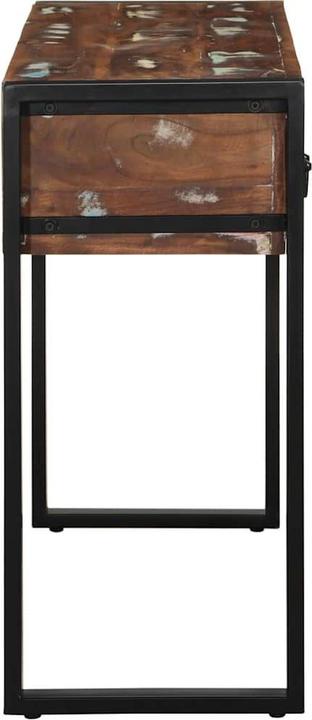 Actual product image vidaXL Console table Multicoloured 100x35x75 cm Solid wood Reclaimed wood sofa table (100 x 35 x 75 cm)