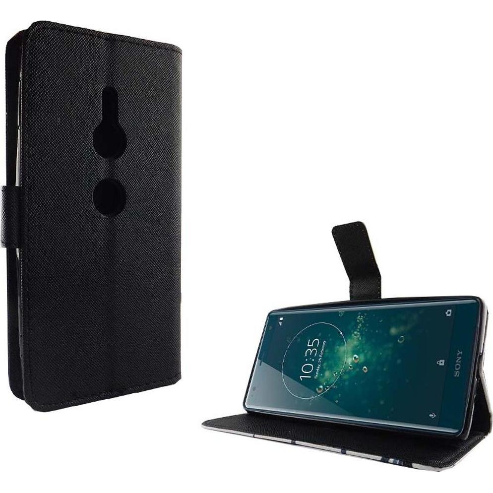 König Design Hülle Handy Schutz für Sony Xperia XZ2 Case Cover Tasche Wallet Etui Handyhülle (Sony Xperia XZ2), Smartpho...