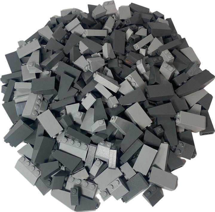 Image du produit LEGO MOC Tuiles gris clair/gris foncé mélangées - Construire montagne/rocher - NOUVEAU! Quantité 2 (LEGO Classic)