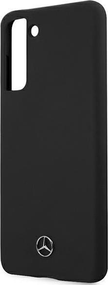 Productafbeelding Mercedes MEHCS21MSILBK S21 + G996 zwart / zwarte stevige siliconen lijn (Samsung Galaxy S21+)