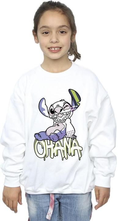 Produktbild Disney Lilo And Stitch Ohana Graffiti Sweatshirt Mädchen (116)