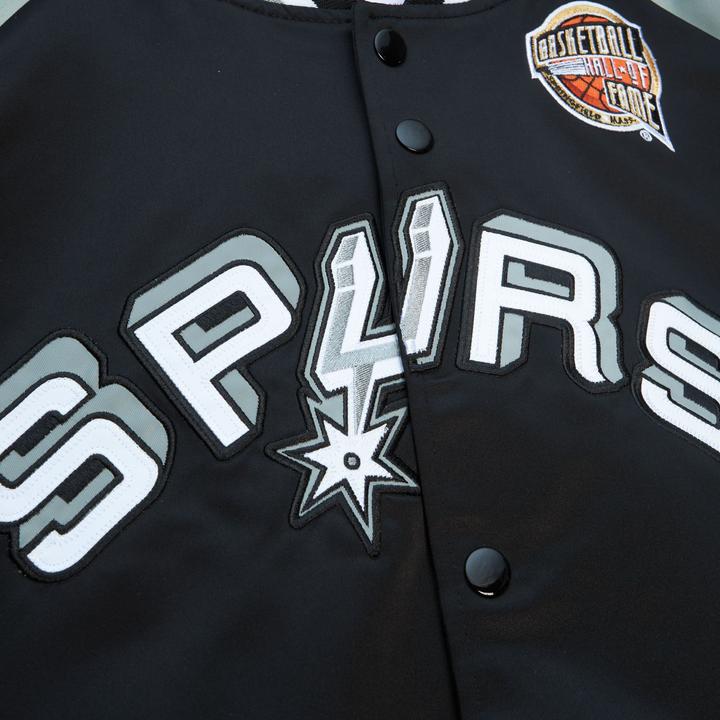 Actual product image Mitchell & Ness Tony Parker San Antonio Spurs M&N HOF Satin Jacket - S (S)