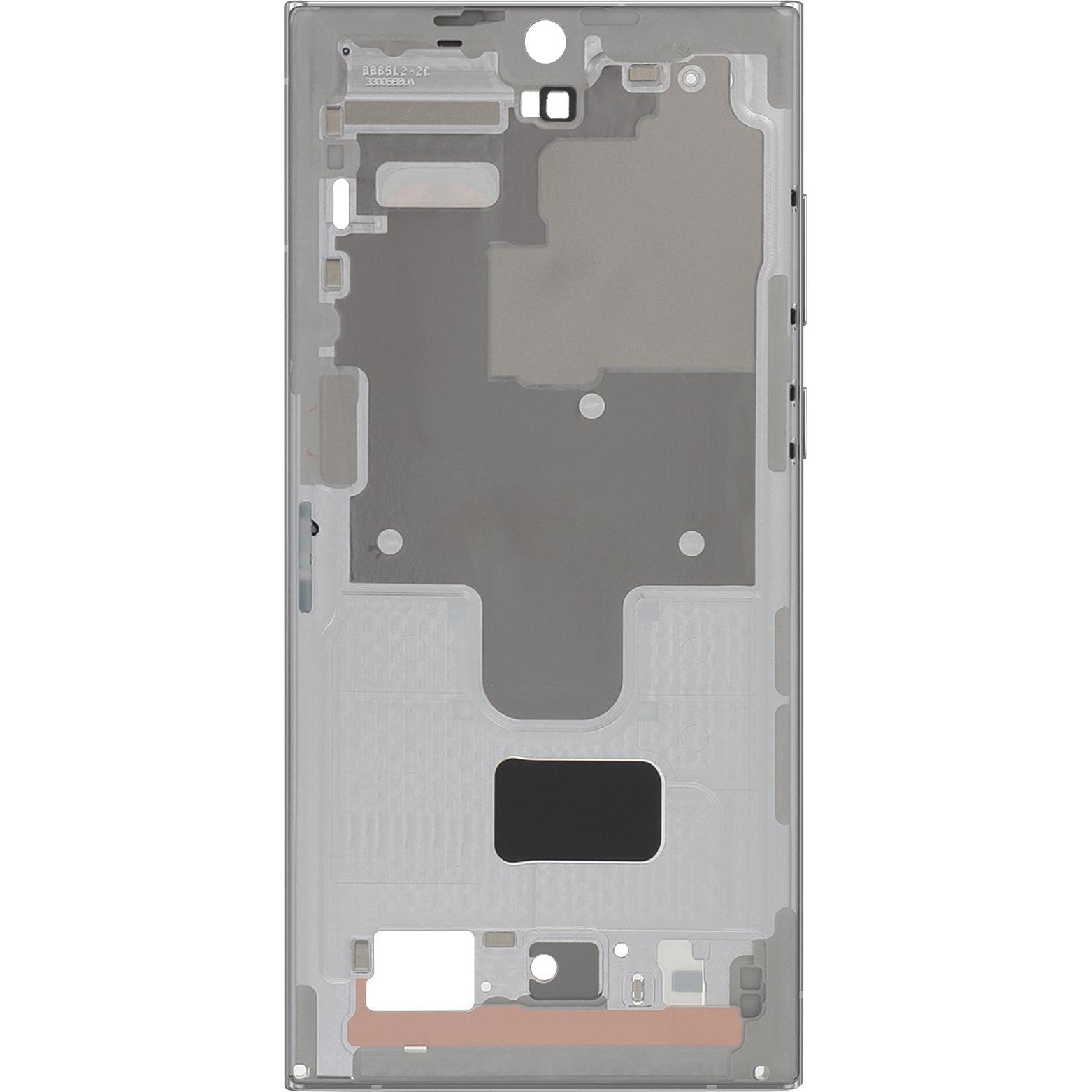 Samsung Original Mittelgehäuse Service Pack Galaxy S22 Ultra, Mobilgerät Ersatzteile, Weiss
