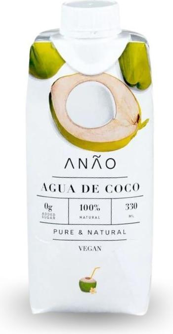 Produktbild Anão Coconut water pur Agua de Coco do Brasil Tetra à 330ml (1 x 33 cl)