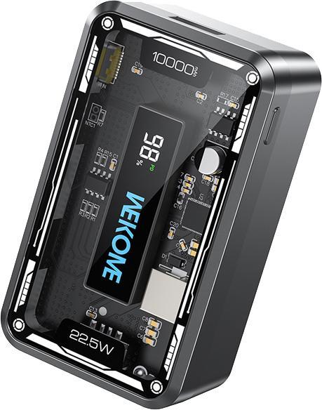 Produktbild Wekome WP-395 Vanguard Series – Powerbank 10000 mAh Super Charging PD 20 W + QC 22,5 W (Schwarz) (10000 mAh, 22.50 W)
