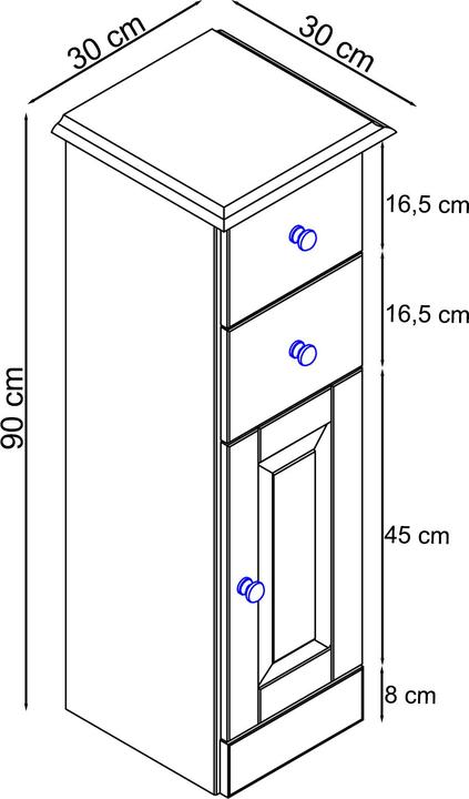 Image du produit Loft 24 Cornelia (30 x 90 x 30 cm)