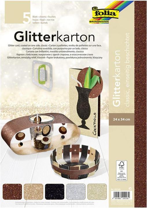 Actual product image Folia Glitter Cardboard Classic